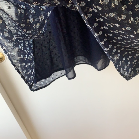 & Other Stories Floral Chiffon Mini Dress 4 - Picture 7 of 14